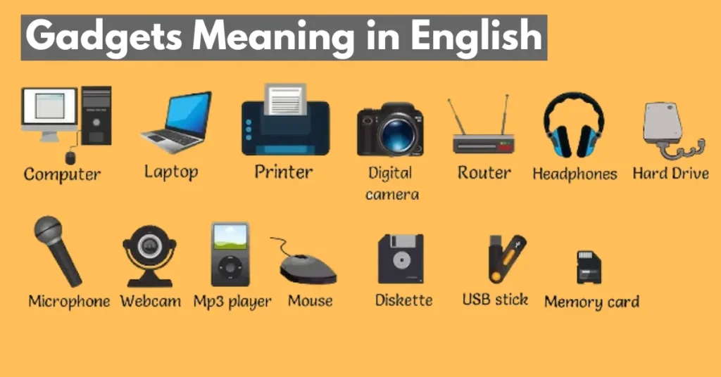 gadgets meaning in english